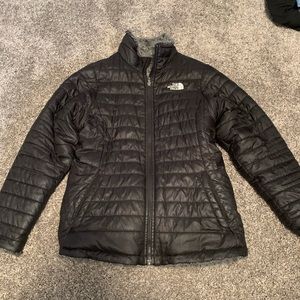 reversible north face winter jacket